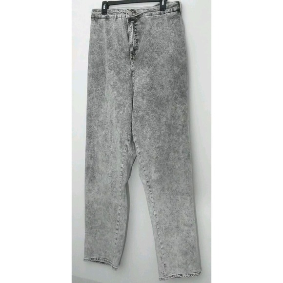 Universal Standard Denim - Universal Standard NEW Size 38*x30 High Rise Light Gray Acid Wash Jeans